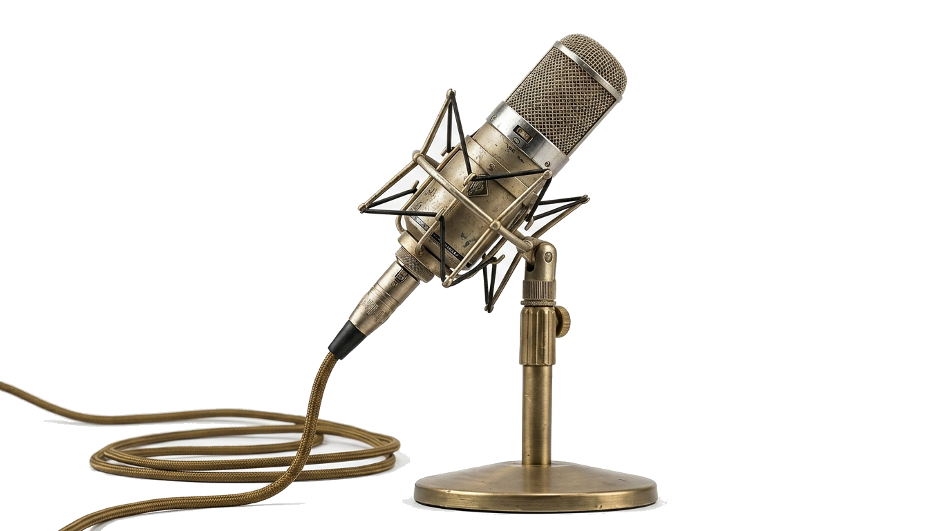 Vintage microphone right